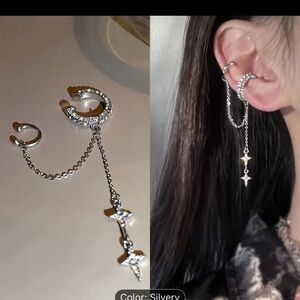 Elegant Silver Chain Earrings